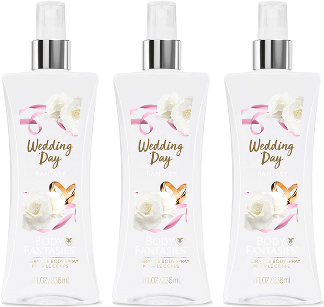바디판타지 프래그런스 바디 스프레이 웨딩데이판타지, 236ml, 3개