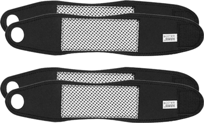 AOLIKES 奧力克斯 自發熱磁石保暖護腕, 黑色, 2雙