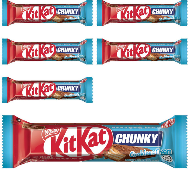 Nestle 雀巢 KitKat 厚切巧克力 餅乾奶油口味, 38g, 6個