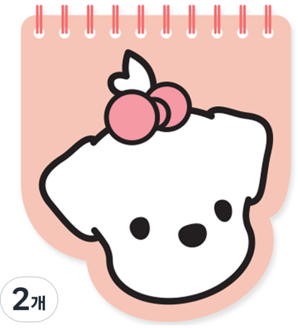 양지다이어리 기다려빵아 페이스수첩, 소주, 2개