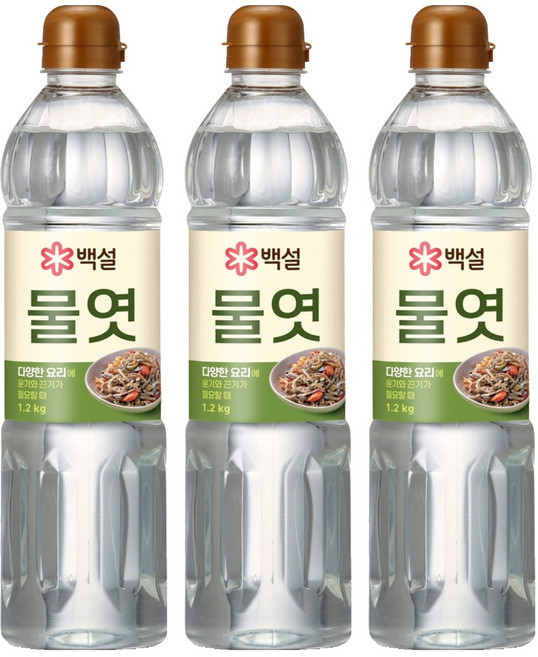 백설 물엿, 3개, 1.2kg