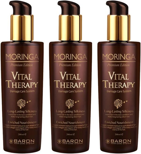 바론 모링가 바이탈테라피 헤어에센스, 200ml, 3개