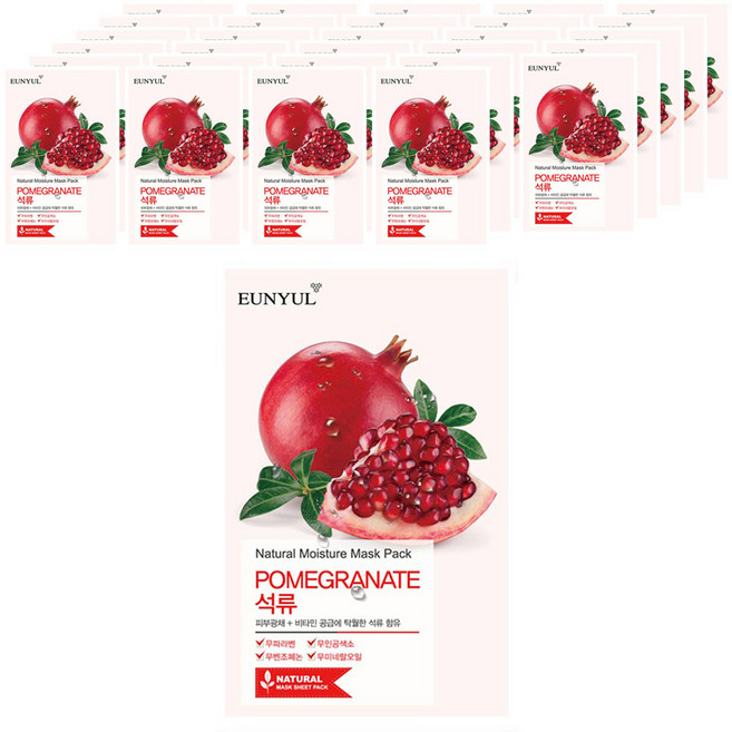은율 내츄럴 석류 마스크팩, 1개입, 250개