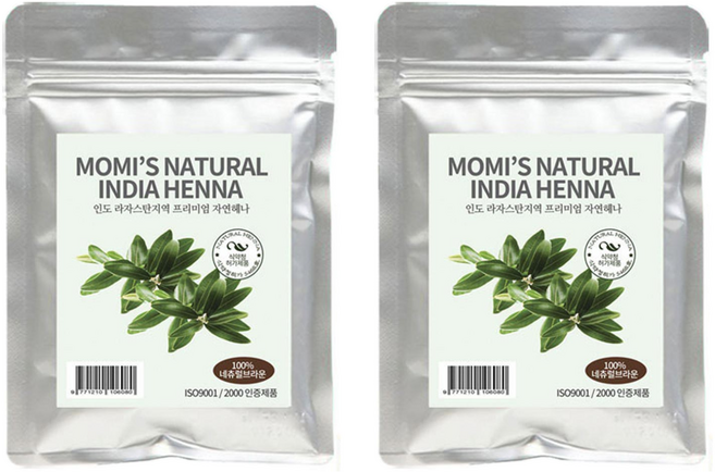 India Henna染髮劑, Natural Brown, 2包