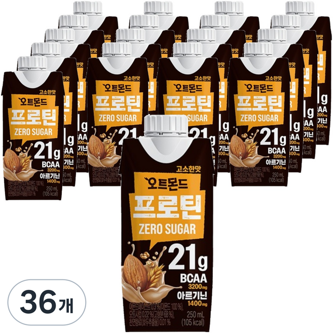 오트몬드 프로틴 고소한맛, 250ml, 36개