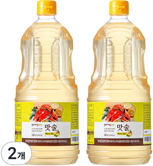 곰곰 맛술 매실&생강, 1.8L, 2개