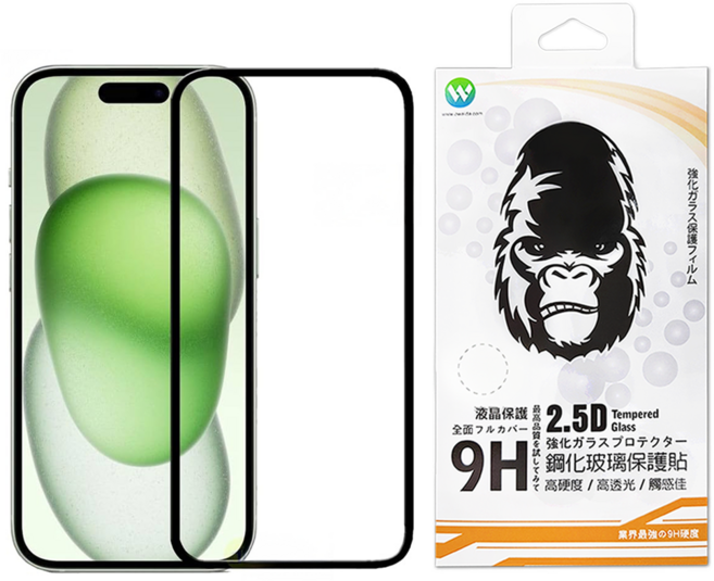 OWEIDA 歐威達 9H 亮面滿版玻璃保護貼, 1個