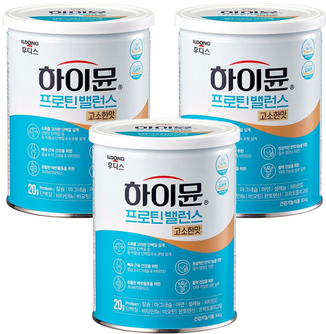 하이뮨 프로틴 밸런스 고소한맛, 304g, 3개