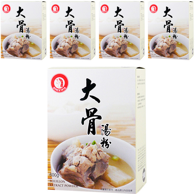 飛馬 大骨湯粉, 600g, 5盒