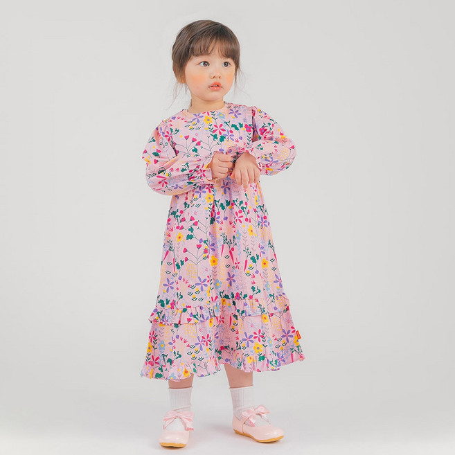 오즈키즈 여아용 로맨틱플로라 원피스