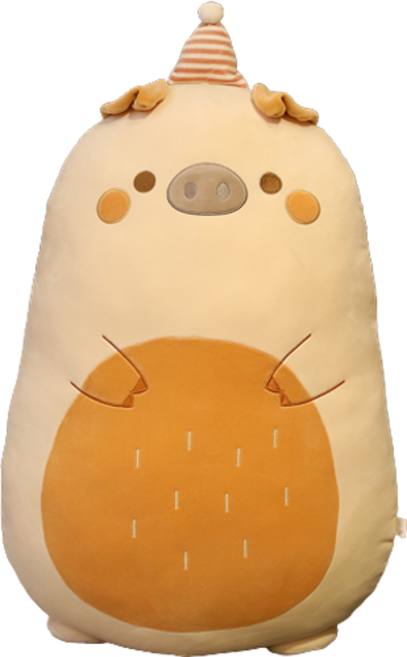 네이처타임즈 동글 캐릭터 인형 돼지, 혼합색상, 60cm, 1개