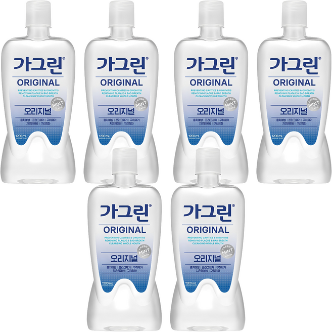 가그린 오리지널 구강청결제, 1.2L, 1개입, 6개