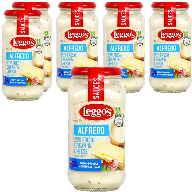 Leggo's Alfredo鮮奶油起司義大利麵醬, 490克, 6件