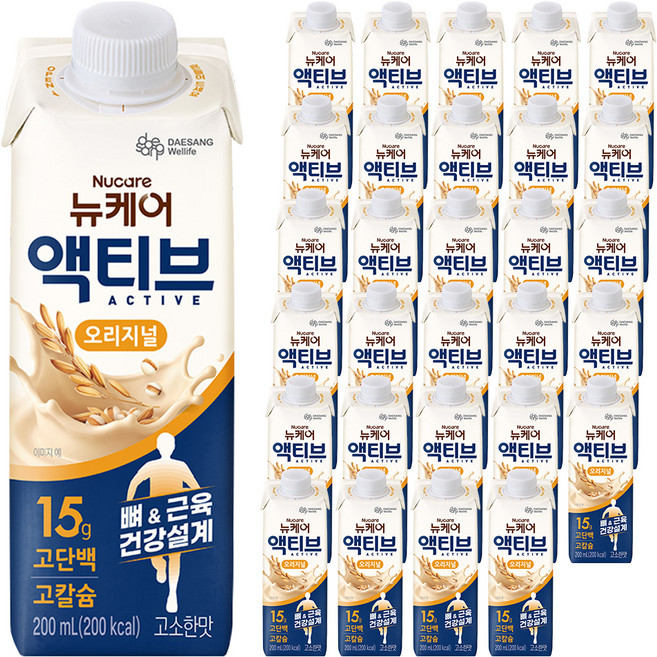 뉴케어 정품 액티브 오리지널, 200ml, 48개
