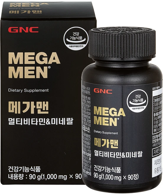 GNCMEGAMEN 멀티비타민 미네랄, 90정, 1개 - 쿠팡