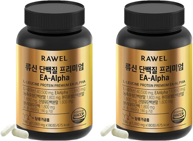 로엘 류신 단백질 프리미엄 EA-Alpha, 180g, 2개 - 쿠팡