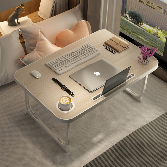 오브민 LPM 접이식 다용도상 베드테이블, 라이트우드