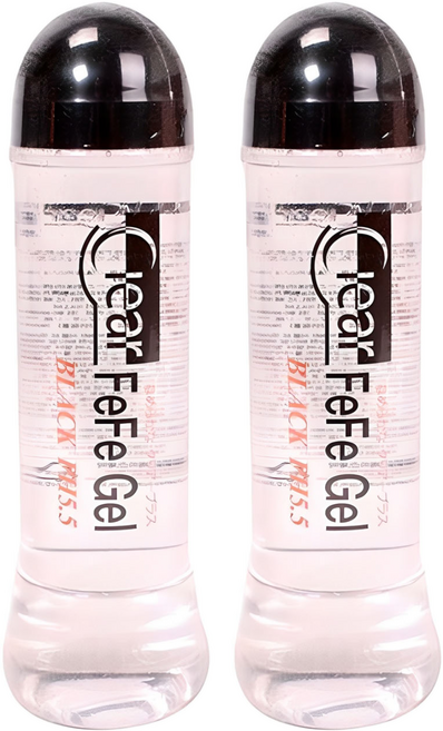 클리어페페 바디 마사지 젤 블랙 PH5.5 캡용기형, 360ml, 2개