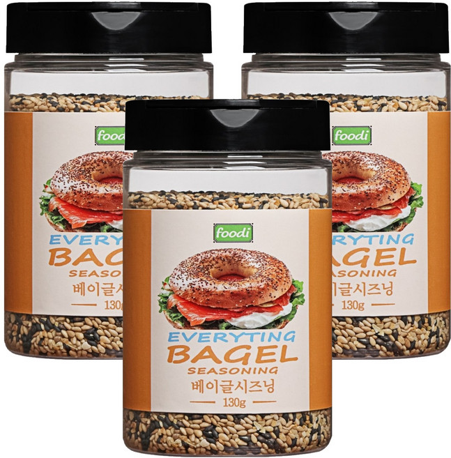 푸디 에브리띵 베이글 시즈닝, 3개, 130g