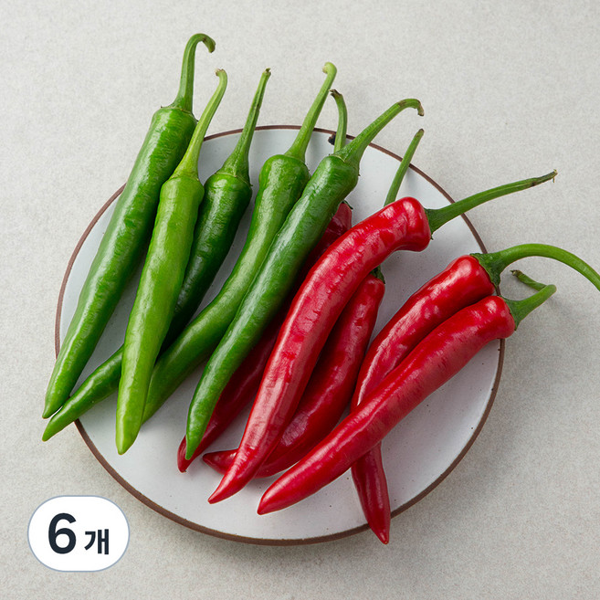 밀양 청홍고추, 150g, 6개