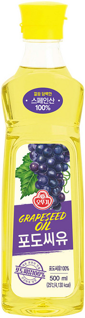 오뚜기 포도씨유, 500ml, 1개