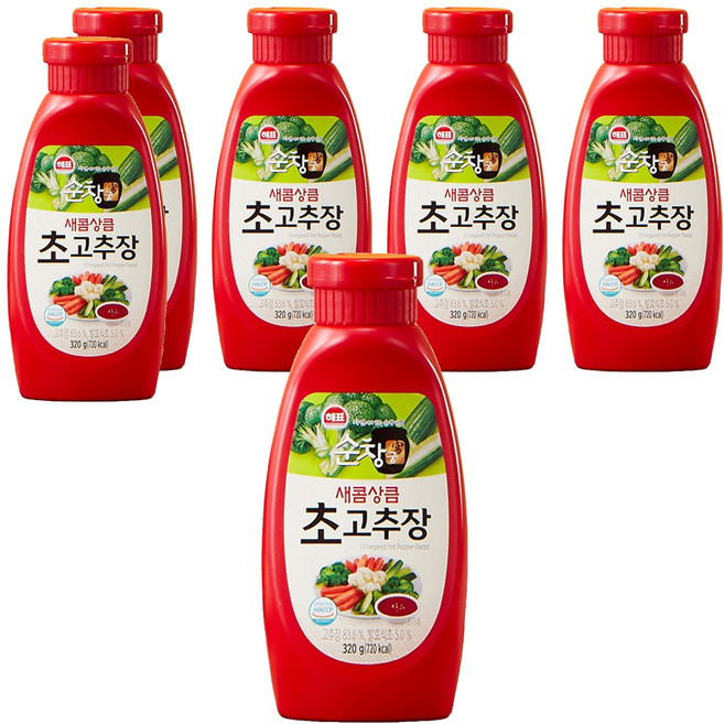 해표 순창궁 새콤상큼 초고추장, 320g, 6개
