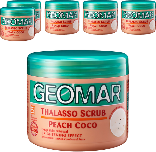 지오마 바디스크럽 피치코코, 600g, 6개