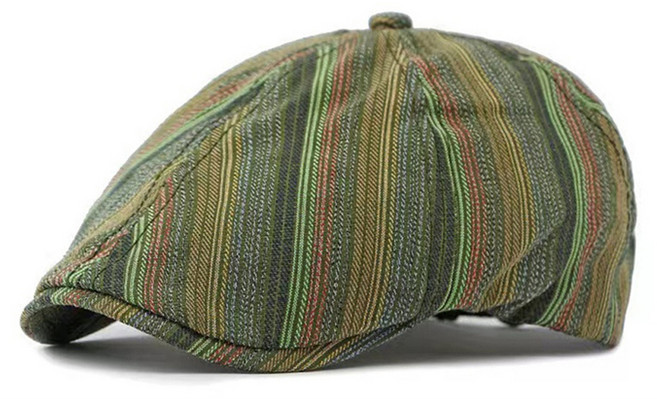 페이퍼먼츠 컬리사선 스트라이프 캡 베레모 23385