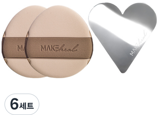 메이크힐 하트 핏 듀오 세트, 6세트, 무향