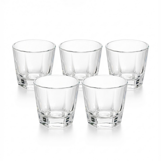 리빙메이트 국산 안깨지는 PC 소주잔 60ml, 투명, 5개