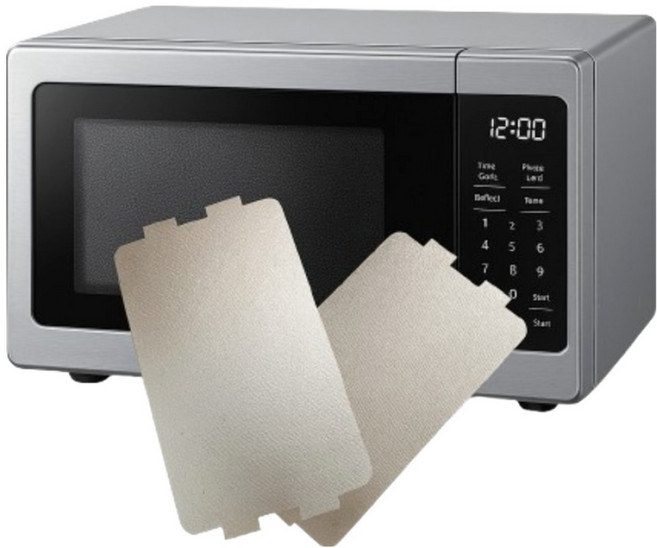 데일리픽 전자레인지 운모판 운모패드 절연시트 11.5 x 6.5 cm, 2개