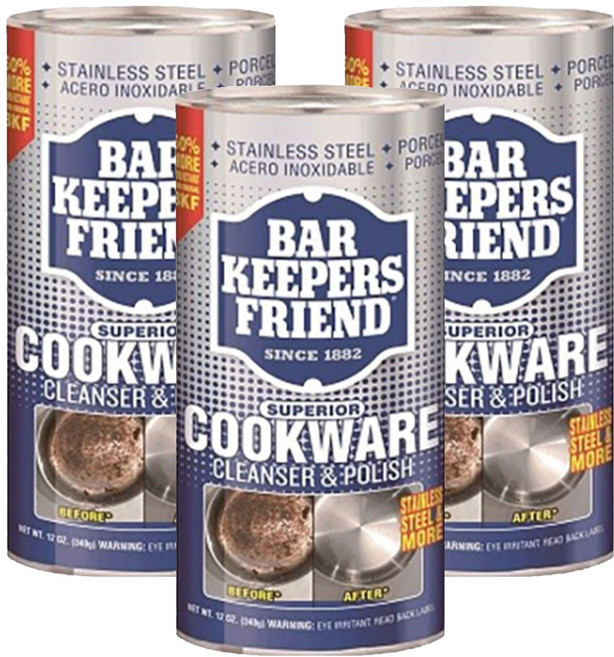 BAR KEEPERS FRIEND 萬用去汙粉 炊具用, 340g, 3罐