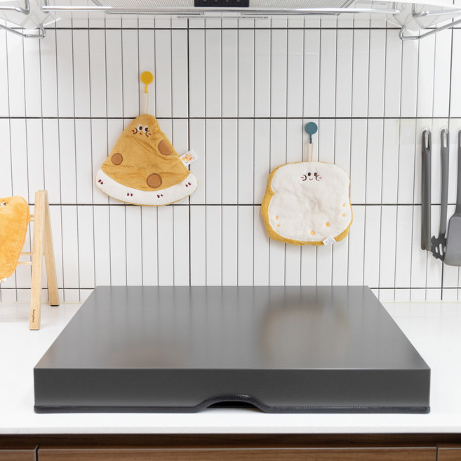 주식회사아텍스 국내산 인덕션 덮개, 다크그레이, 1개