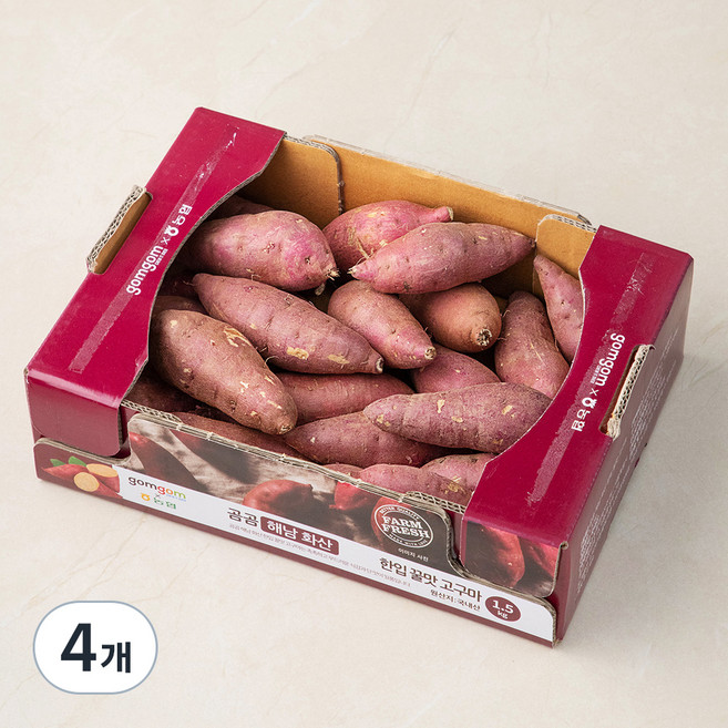 곰곰 농협 해남 화산 꿀맛 한입 고구마, 1.5kg, 4개