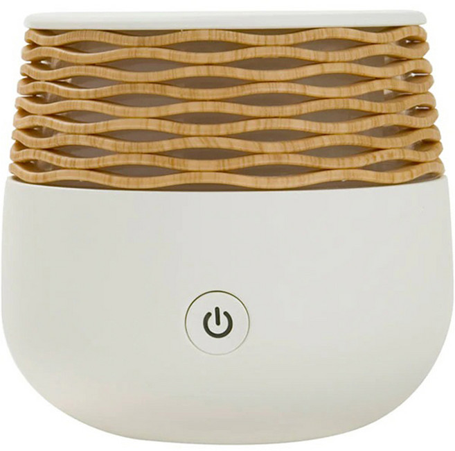 LifeShopping 超音波精油香氛水氧機 30ml水容量 尺寸88x80mm, CAAD0050S2, 珍珠白