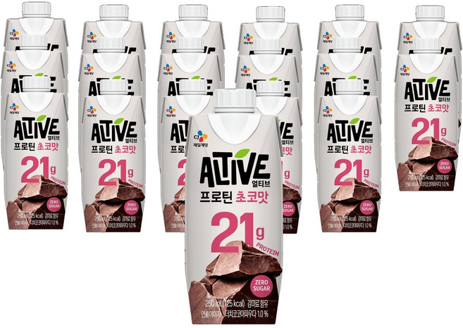Altive 巧克力味蛋白飲, 18個, 250ml