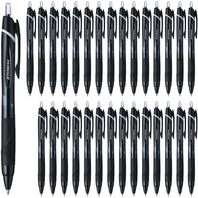 제트스트림 유성볼펜 0.7mm SXN-150-07, 블랙, 30개