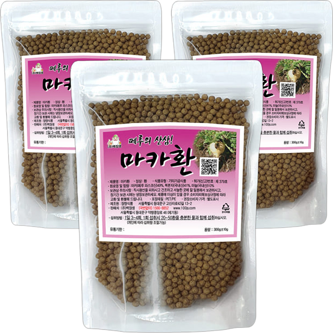 백장생 마카환, 3개, 300g