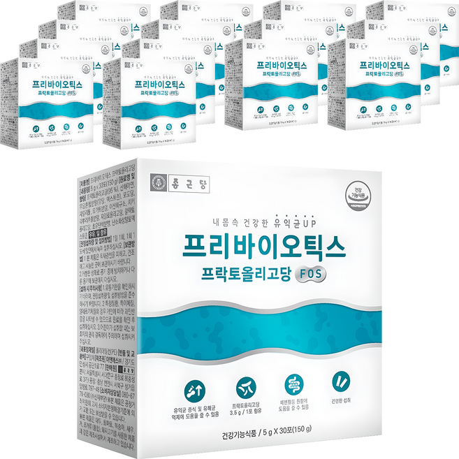 Chong Kun Dang 鍾根堂 Pharm 益生元 果寡糖 FOS 益生菌 30入, 150g, 15個