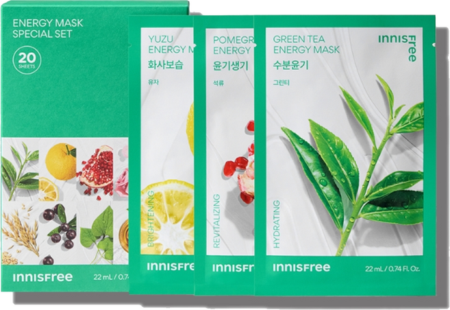 이니스프리 에너지 마스크 스페셜 10종 x 2p 세트, 20개입, 1개