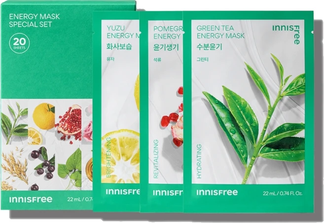 이니스프리 에너지 마스크 스페셜 10종 x 2p 세트, 20개입, 1개 - 쿠팡