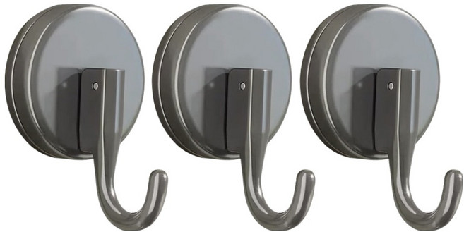 코지웰 접착식 각도 조절 후크 흡착식 다용도 걸이, 그레이, 3개