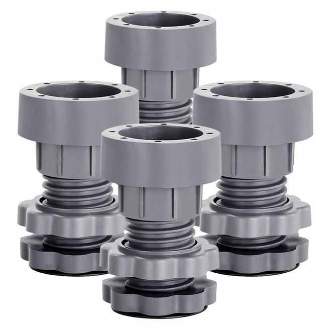 ADUNE 세탁기 높이조절 받침대, 그레이, 4개