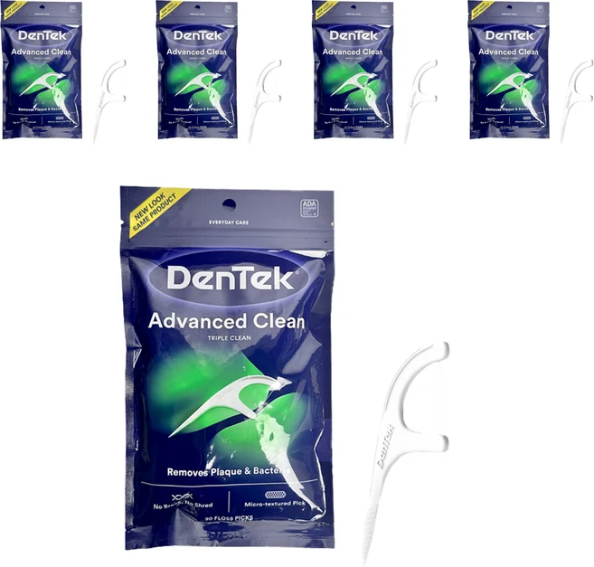 덴텍 트리플 클린 일회용 치실, 90개입, 5개 - 쿠팡
