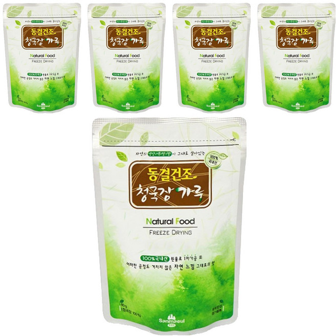 산마을 동결건조 청국장가루, 80g, 5개
