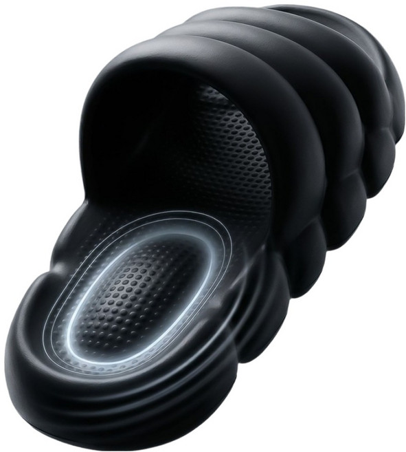 쟈니베어 뚱카롱 무중력 에어 슬리퍼, Black, 1개