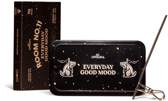 collins 인센스 룸 넘버 일레븐 70p + 홀더 2p 세트, 과수원의 흙