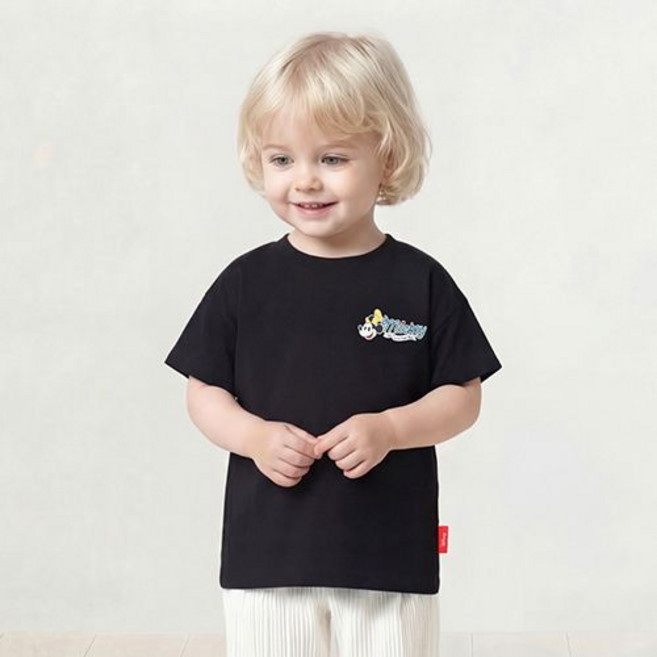 밀크마일 디즈니 미키마우스 방긋 스마일 티셔츠