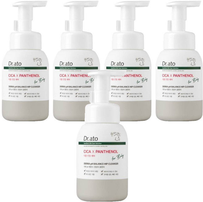 닥터아토 더마 pH 밸런스 엉덩이 클렌저, 5개, 300ml
