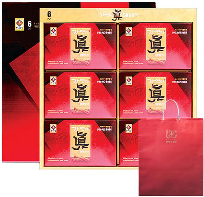 천제명홍삼 진 홍삼 플러스 + 쇼핑백, 1.8L, 1개